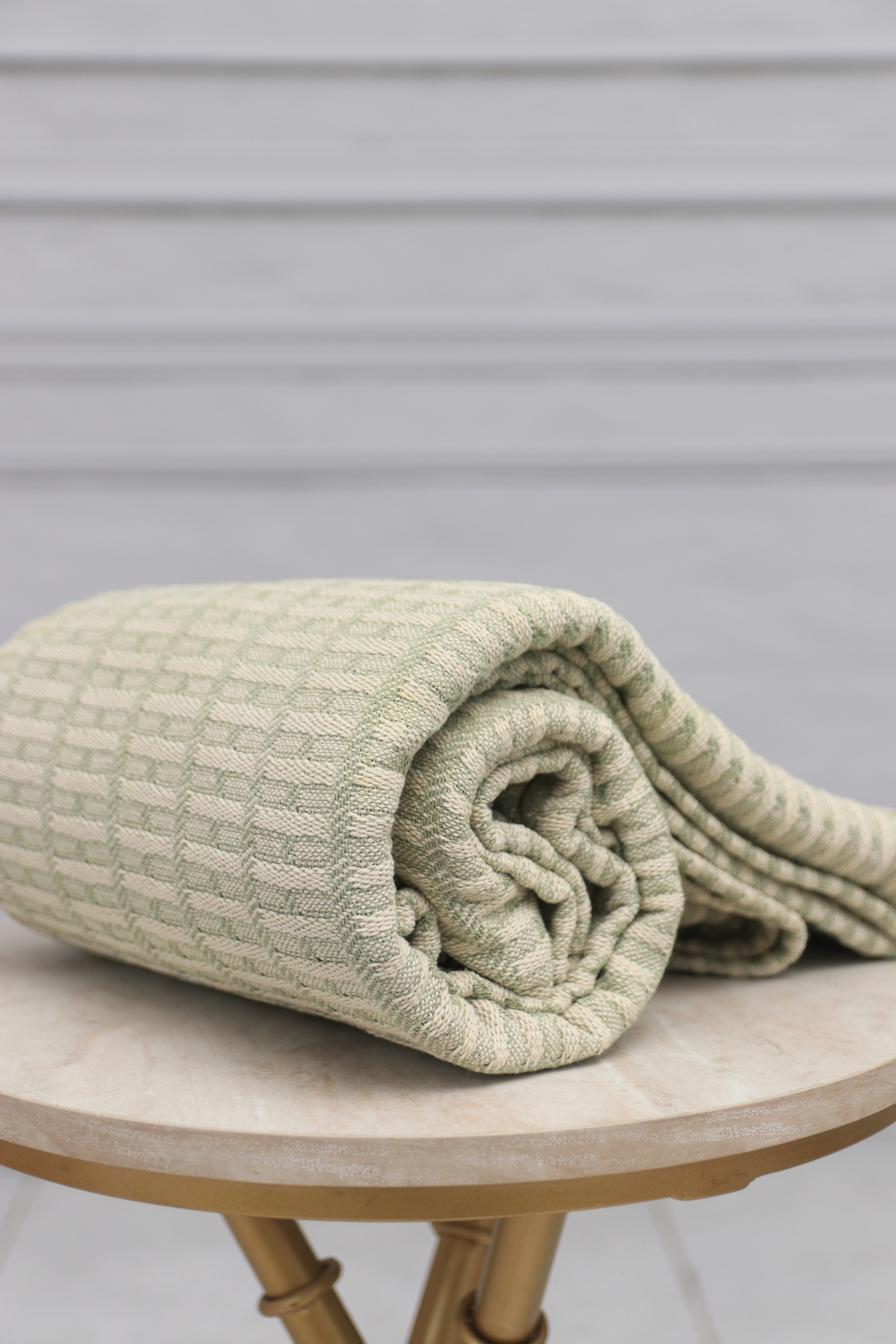 Cotton Waffle Weave King Size Blanket | Lightweight | Breathable