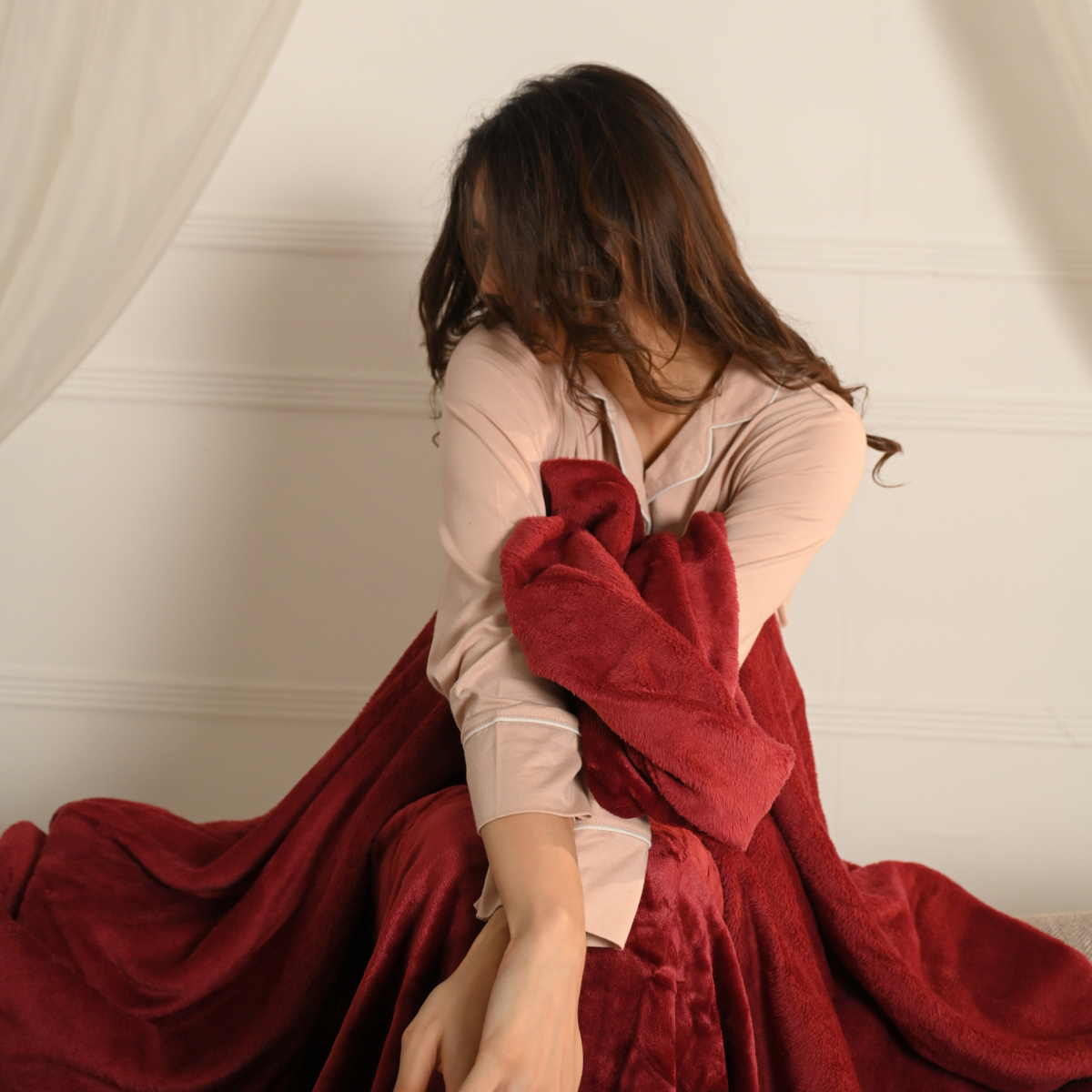 Summer Plush Blanket Red