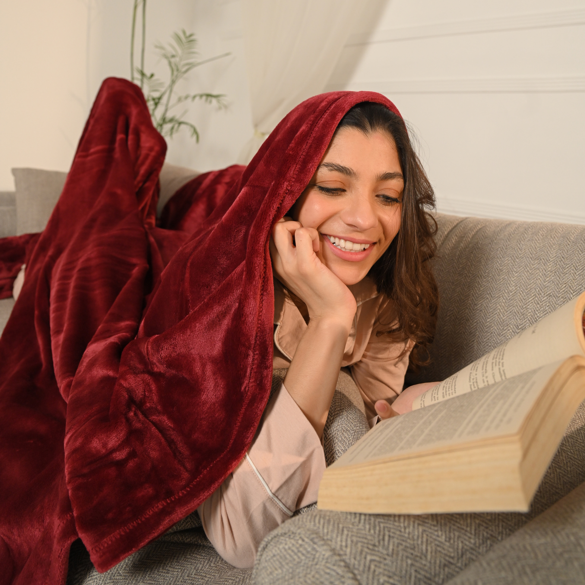 Summer Plush Blanket Red