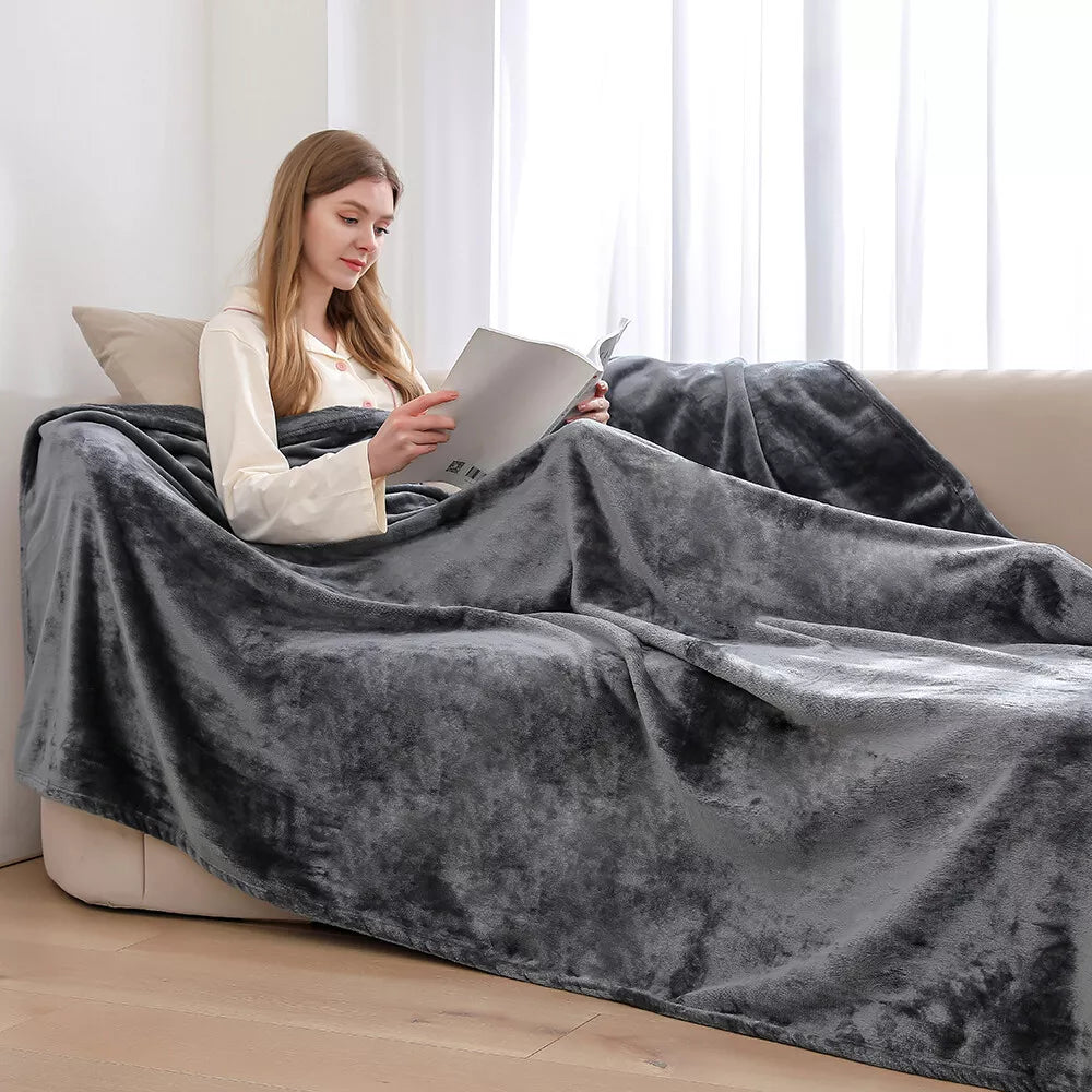 Summer Plush Blanket Grey