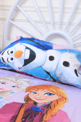 Kids Duvet Set with Flat Sheet with Pillow Cover Elsa & Anna