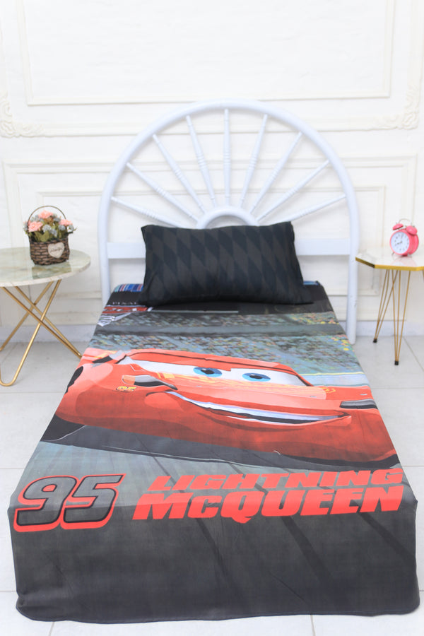 Kids Duvet Set with Flat Sheet with Pillow Cover