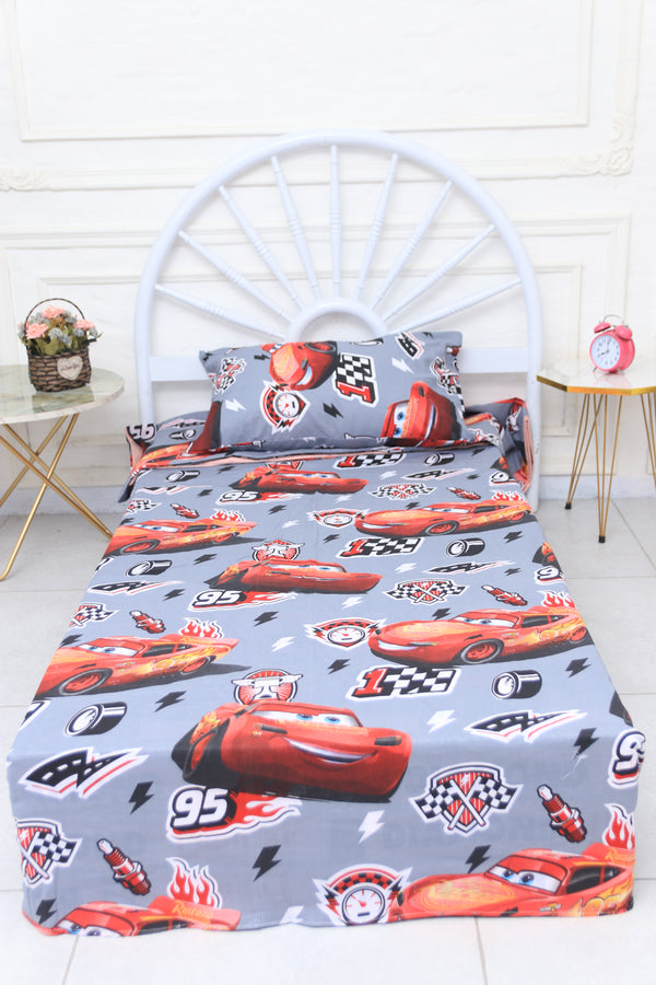 Kids Duvet Set with Flat Sheet with Pillow Cover