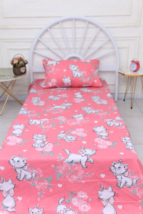 Kids Duvet Set with Flat Sheet with Pillow Cover