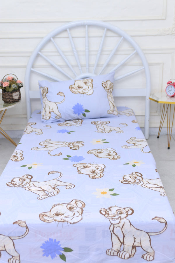 Kids Duvet Set with Flat Sheet with Pillow Cover