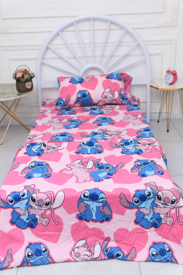 Kids Duvet Set with Flat Sheet with Pillow Cover