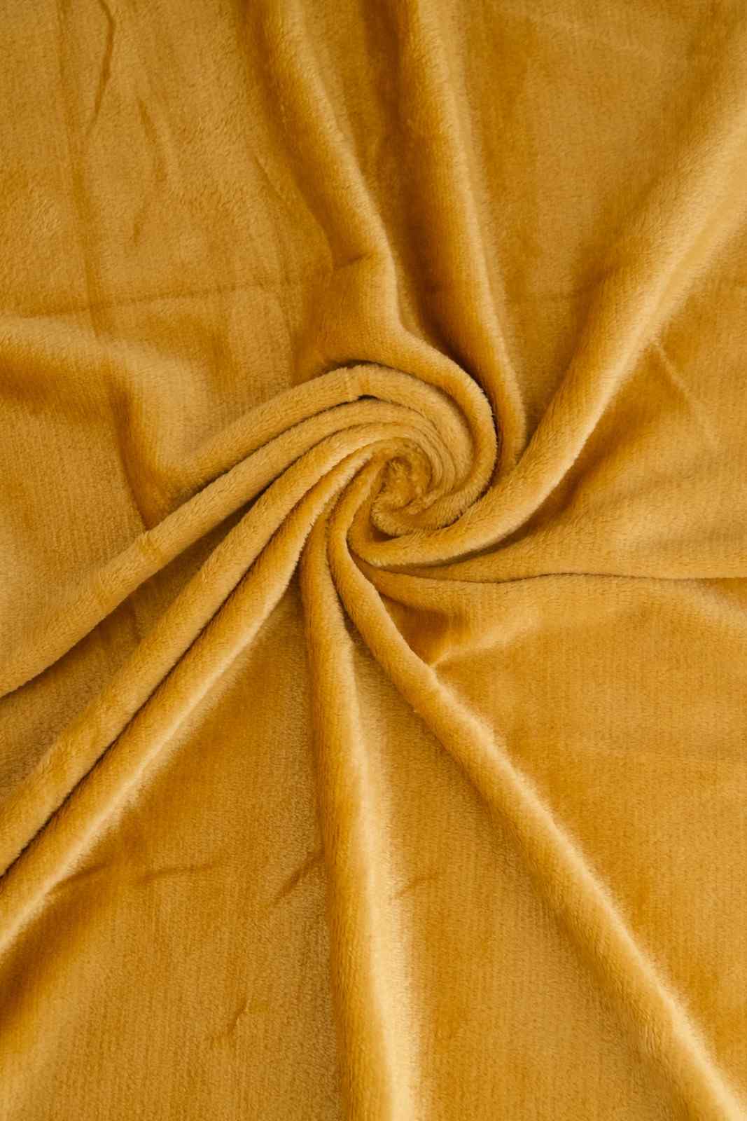 Summer Plush Blanket Mustard
