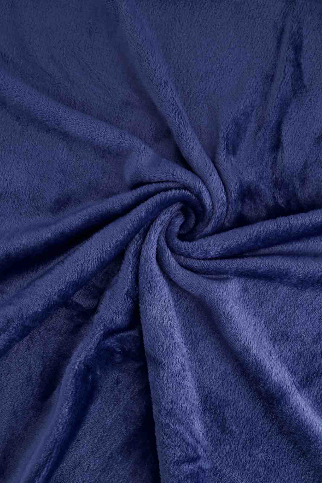 Summer Plush Blanket Navy Blue