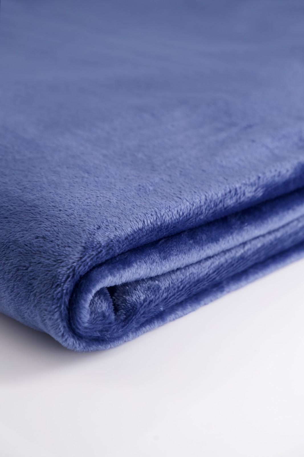 Summer Plush Blanket Navy Blue