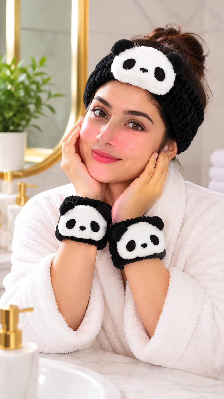 Soft Spa Headband & Cuffs