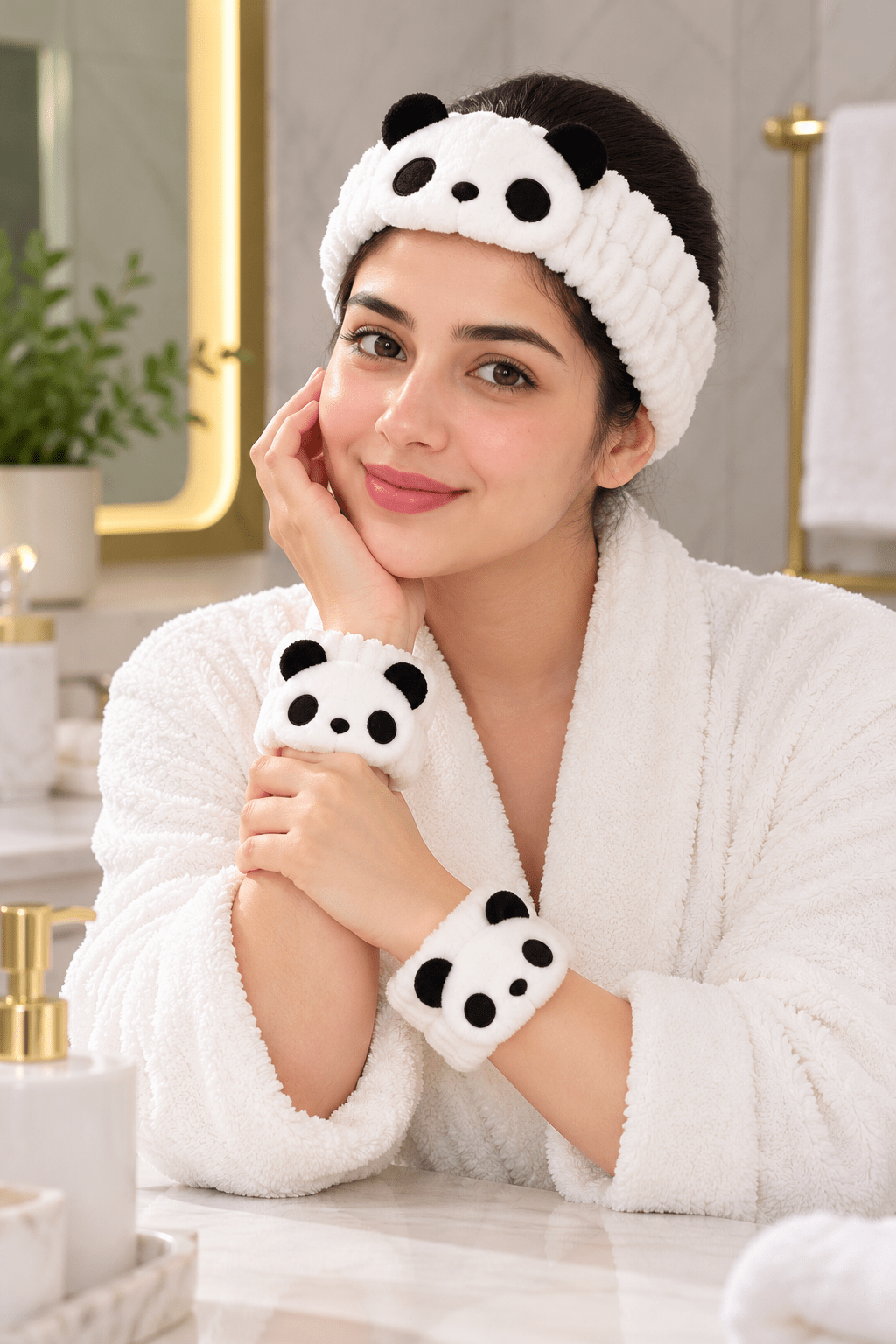 Fluffy Face Wash Accessories Set - Toliya.co