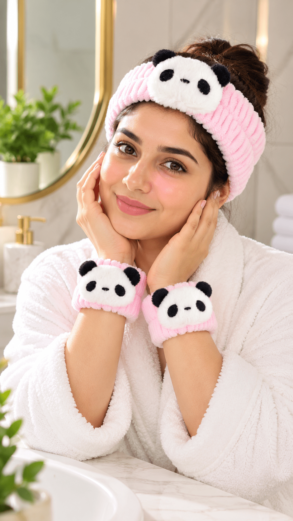 Plush Headband & Wrist Cuffs - Toliya.co