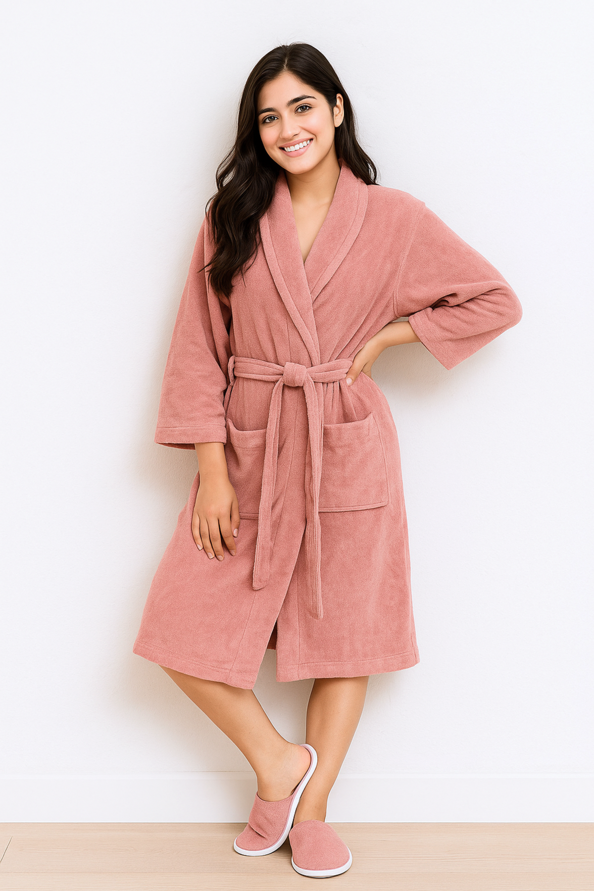 Bathrobe Set Pink