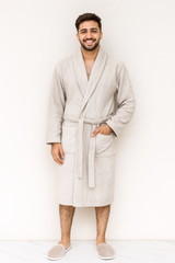 Bathrobe Set Light Grey