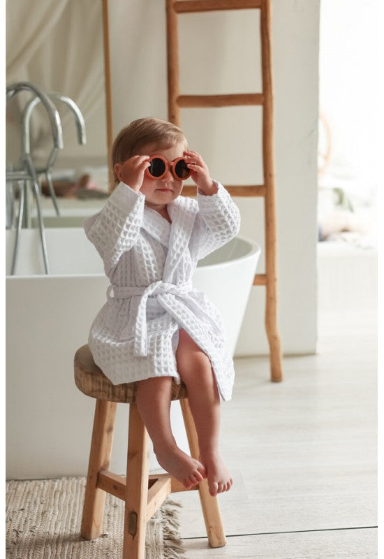 Kids Bathrobe White