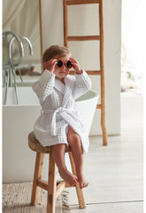 Kids Bathrobe White