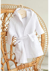 Kids Bathrobe White