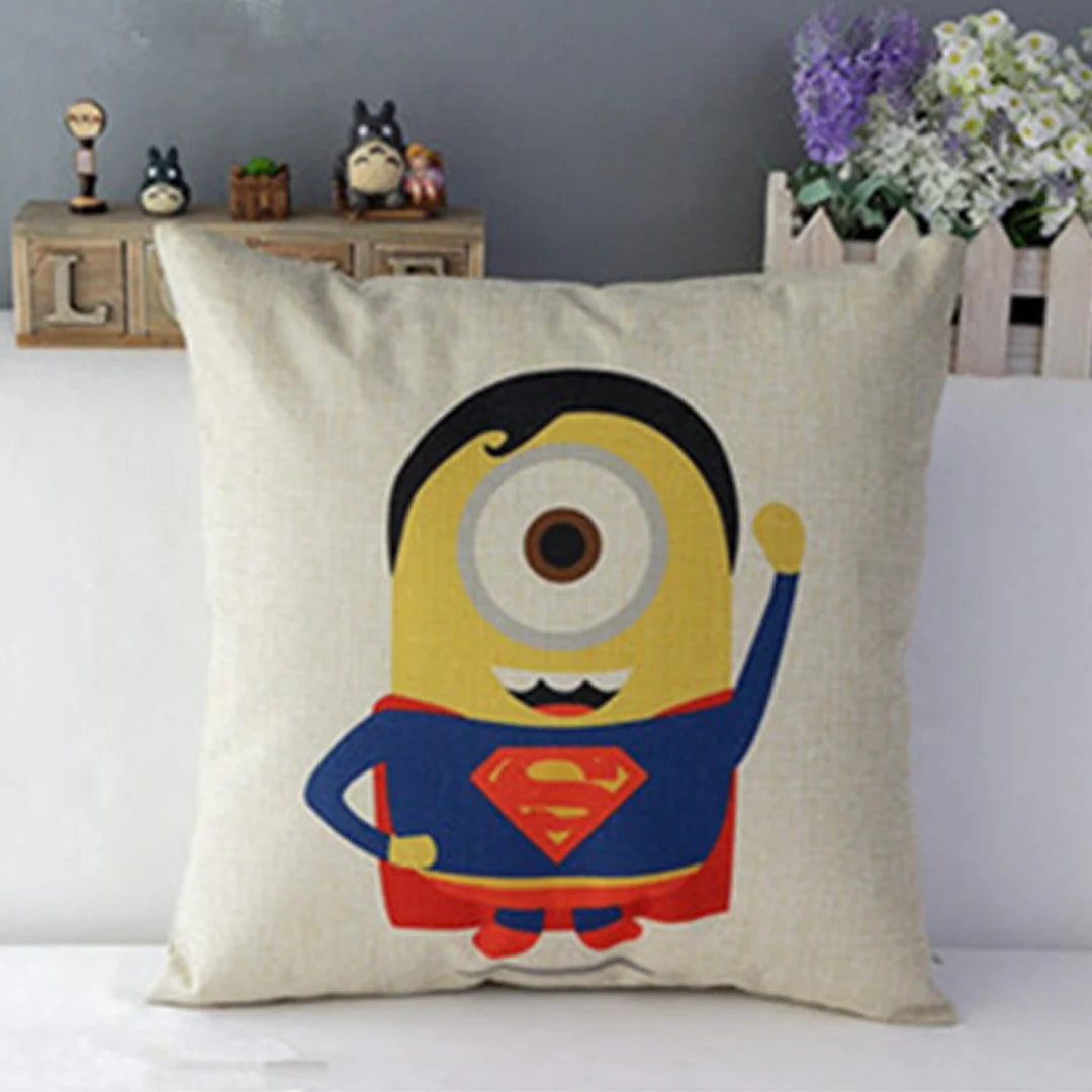 Minions Superheros Cushion Covers Pack Of 7