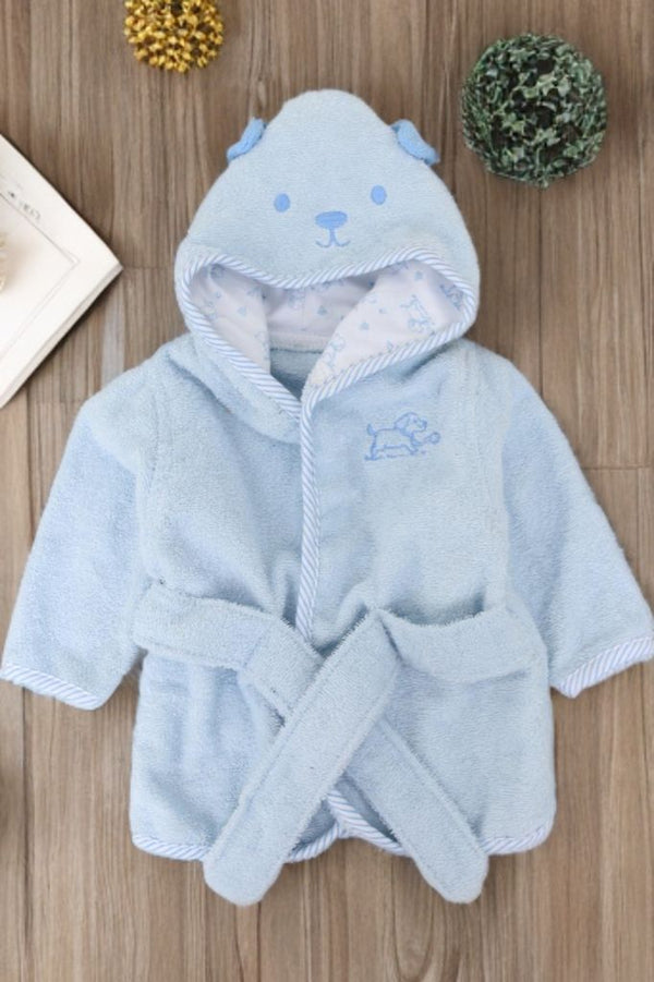 Little Me Baby Boys Or Girls Cotton Hooded Bath Robe