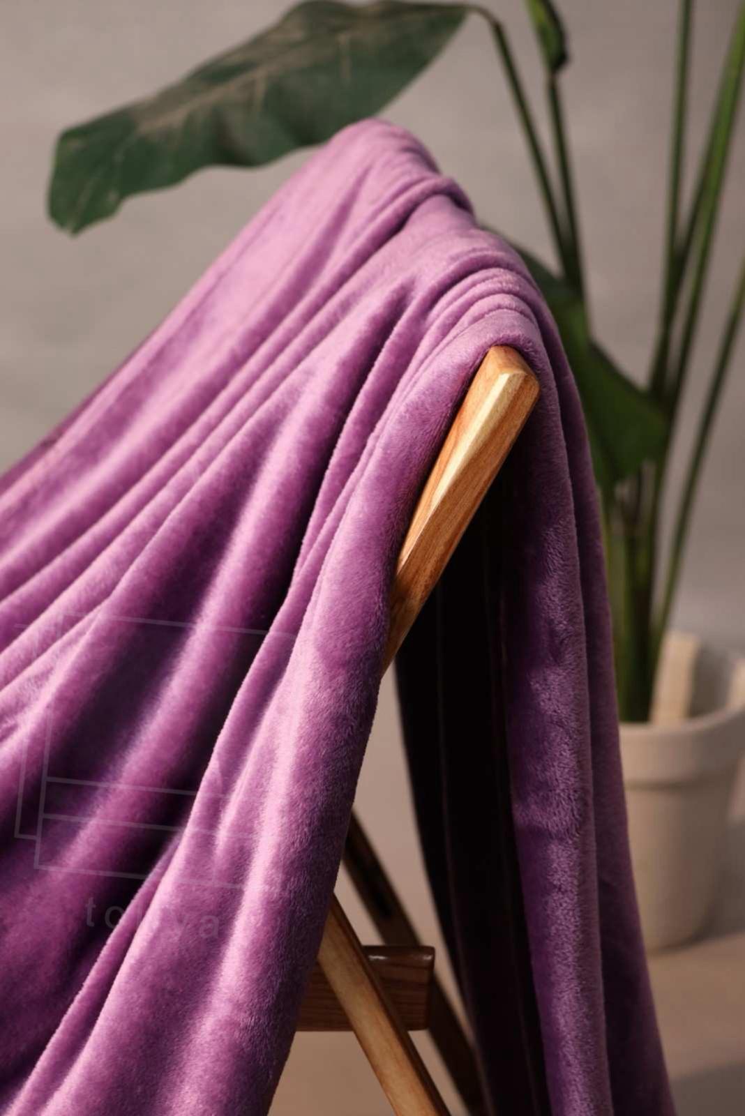 Summer Plush Blanket Light Purple - Toliya.co