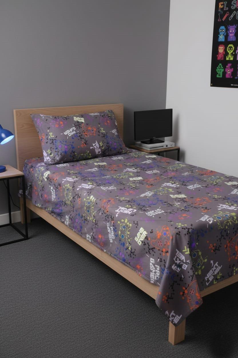 Kids Game Bedsheet with Pillow cover - Toliya.co