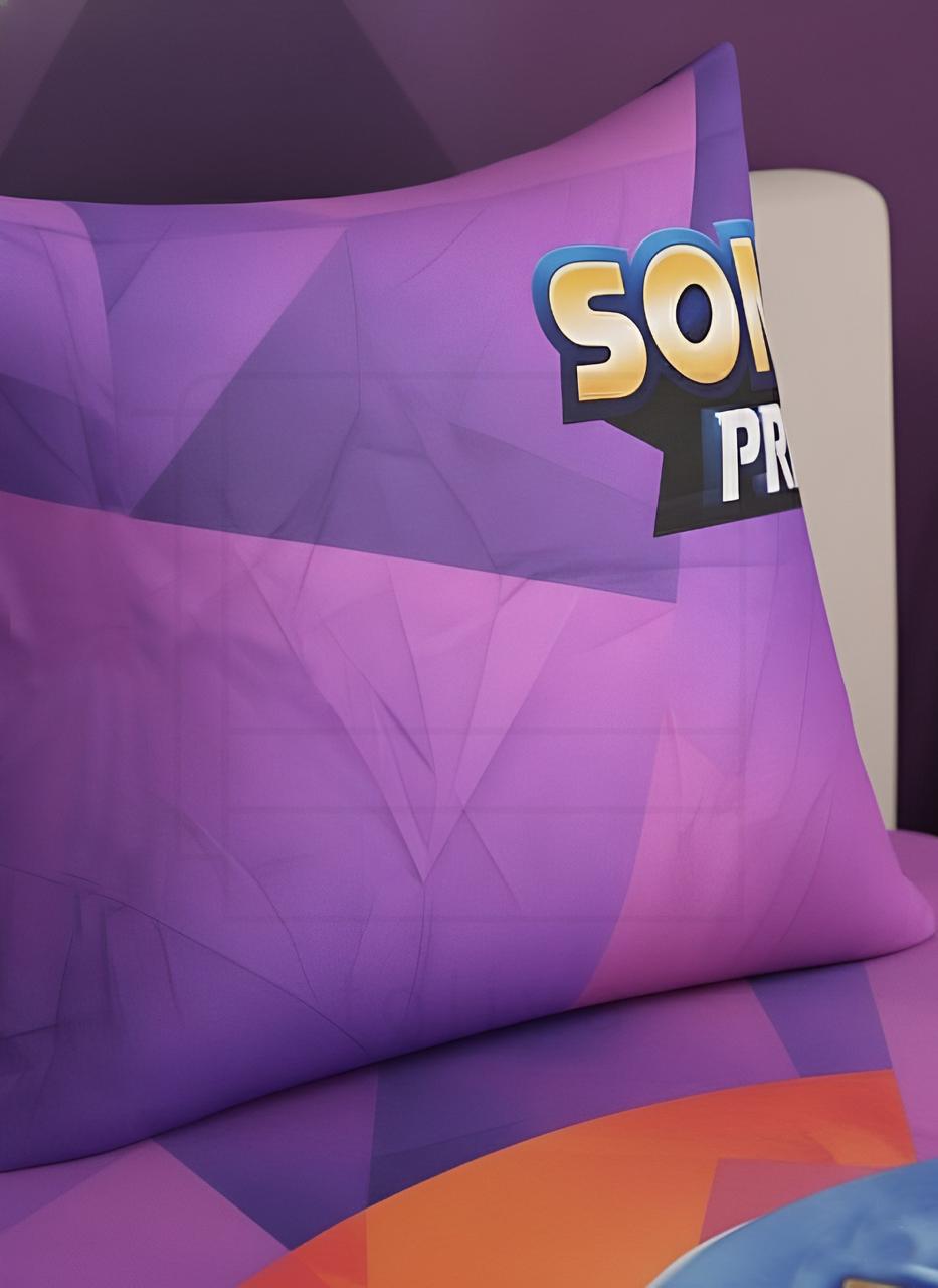 Kids Sonic Prime Bedsheet with Pillow cover