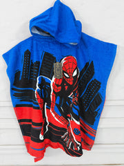 Kids poncho spiderman