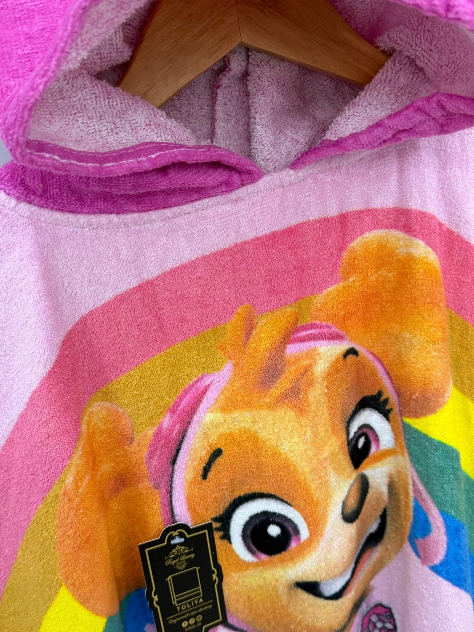 kids poncho paw patrol rainbow - Toliya.co