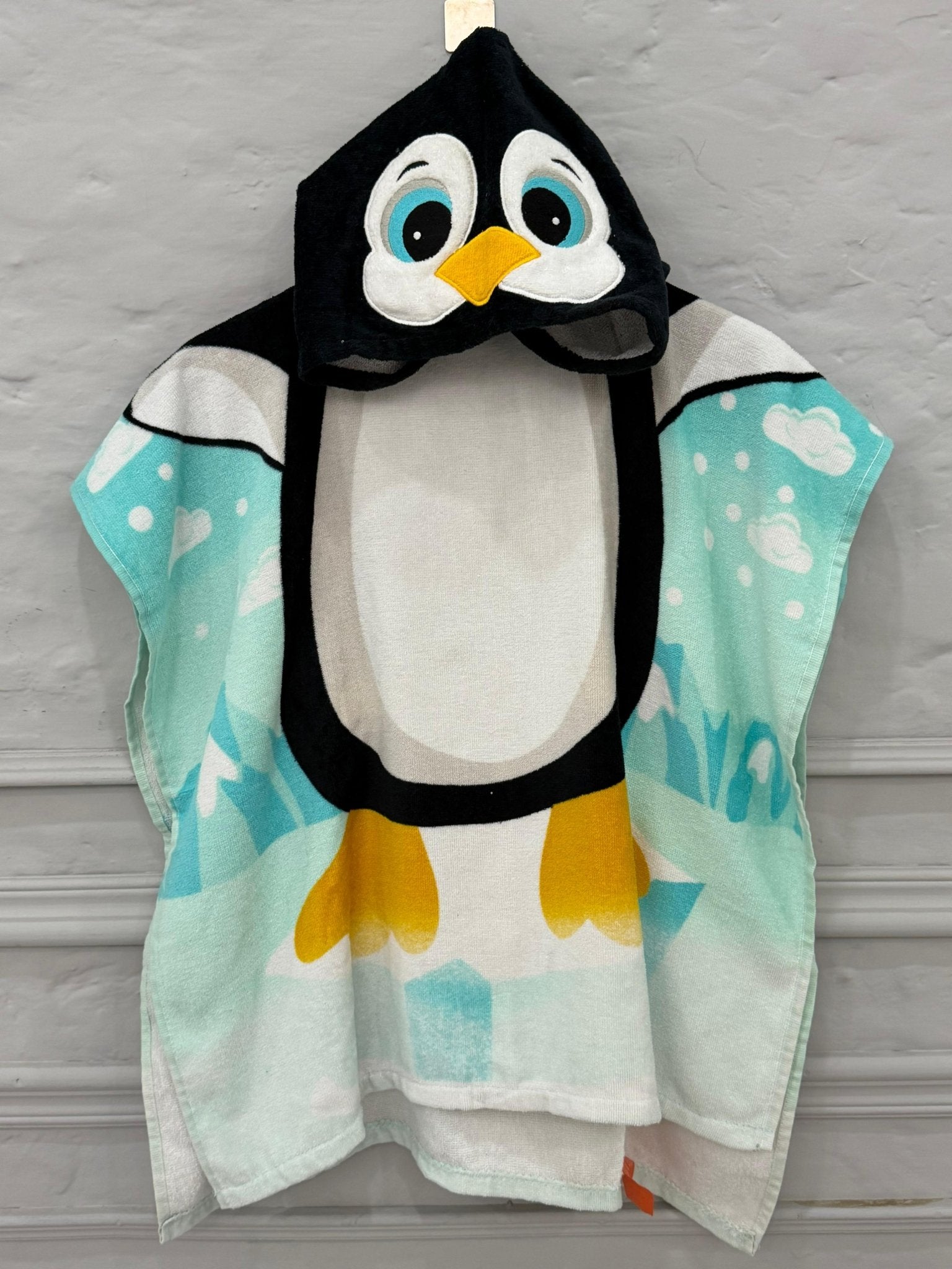 kids poncho penguin sky - Toliya.co