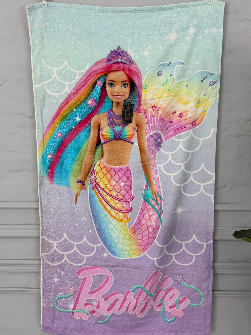 Barbie Kids Printed Towel
