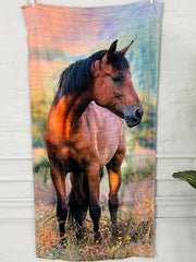 Horse Kids Printed Towel