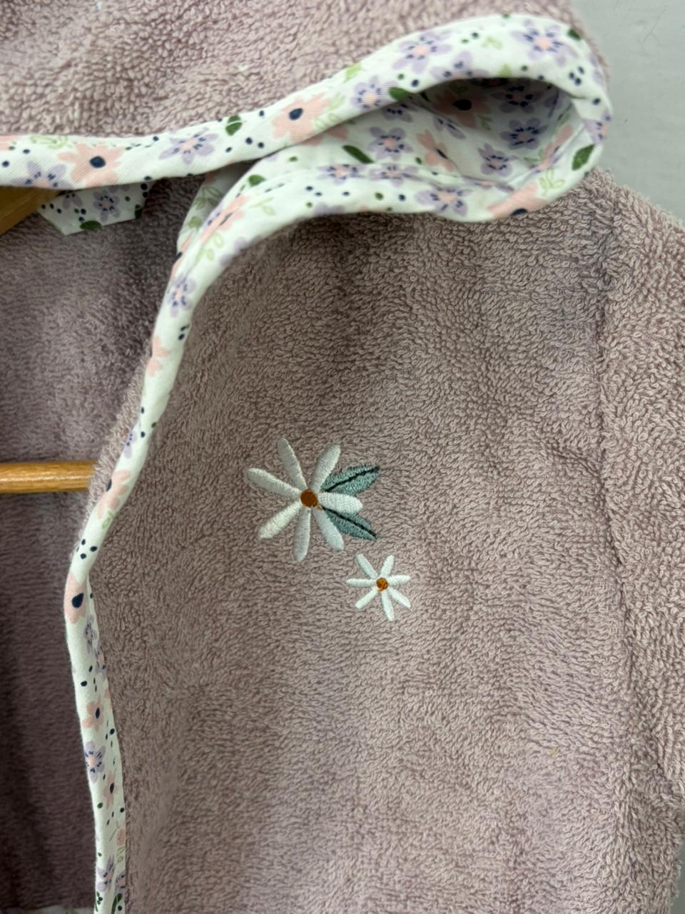 Kids Bathrobe Toddler Flower
