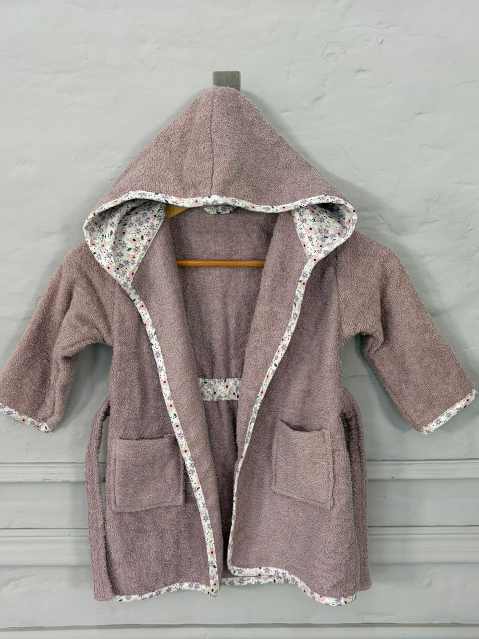 Kids Bathrobe Toddler Flower