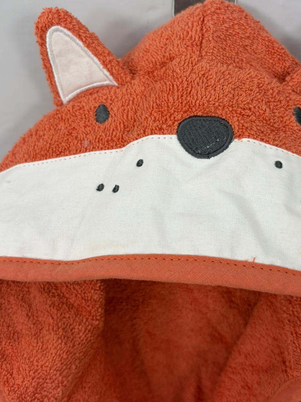 Kids Bathrobe Fox Hooded
