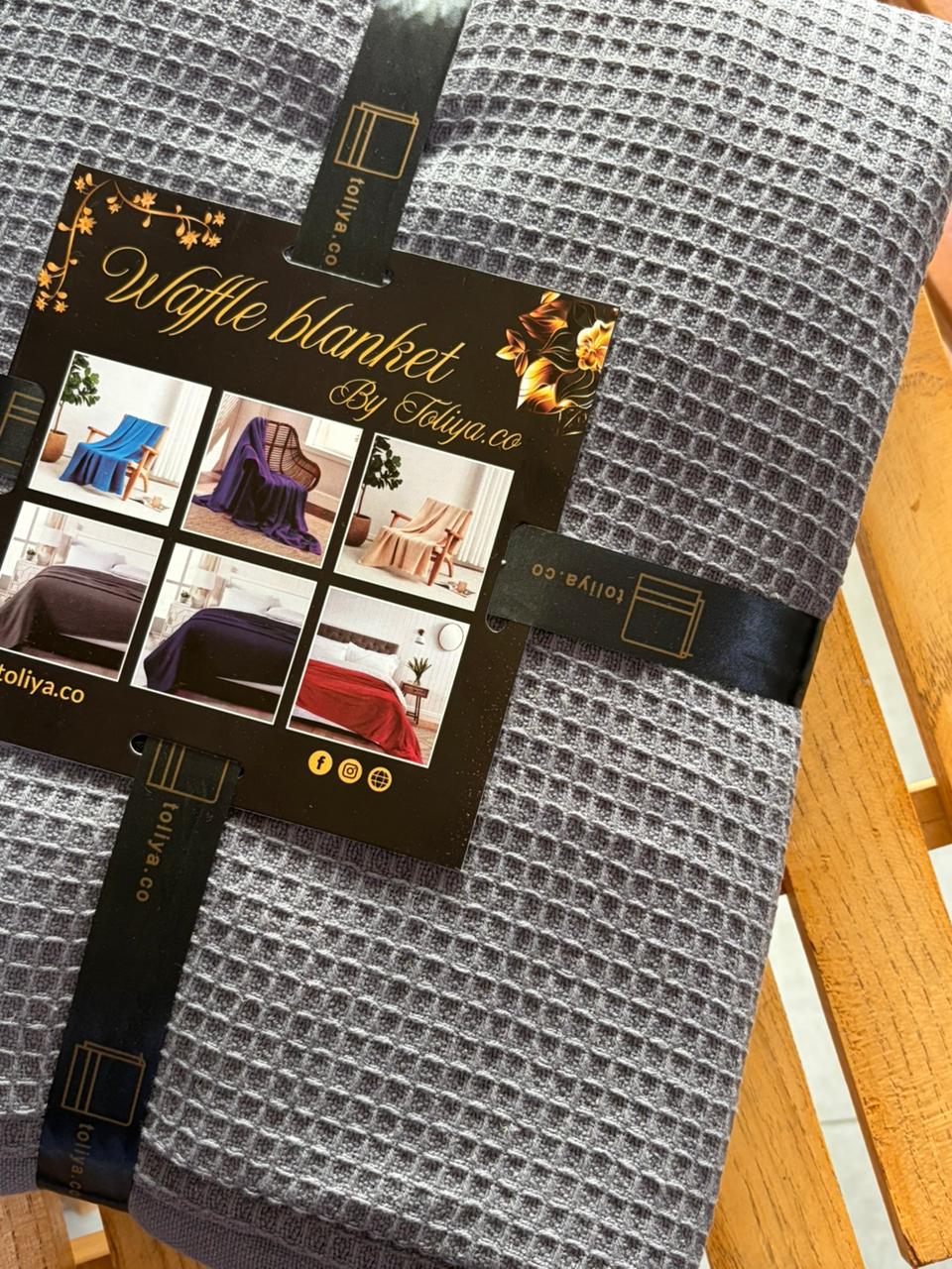 Summer Waffle Blanket Grey