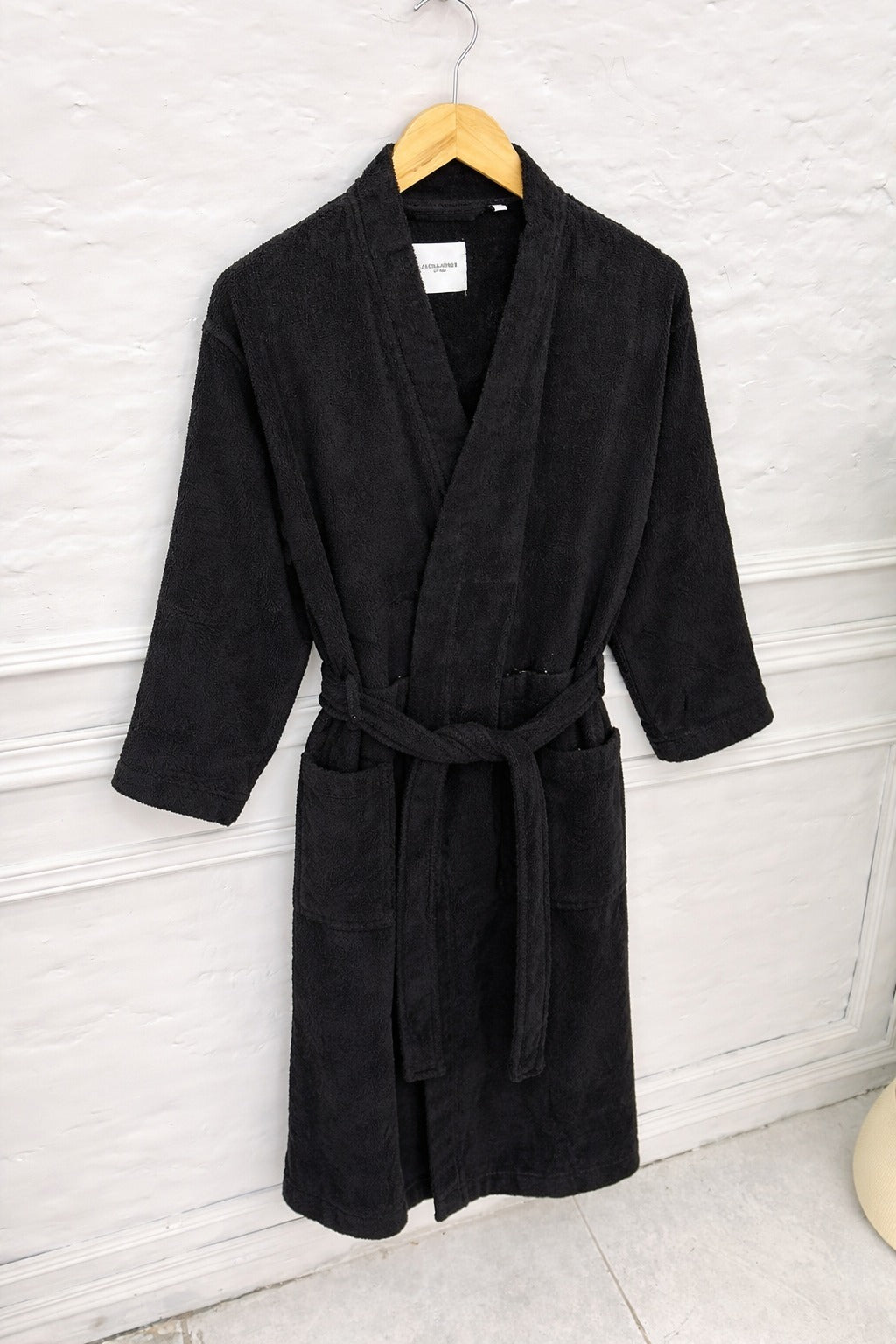 Unisex Black bathrobe