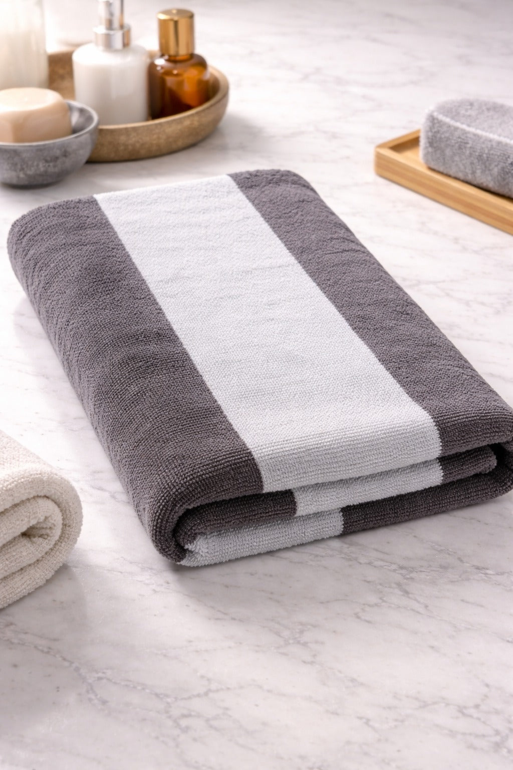 Cotton Stripe Bath Towel