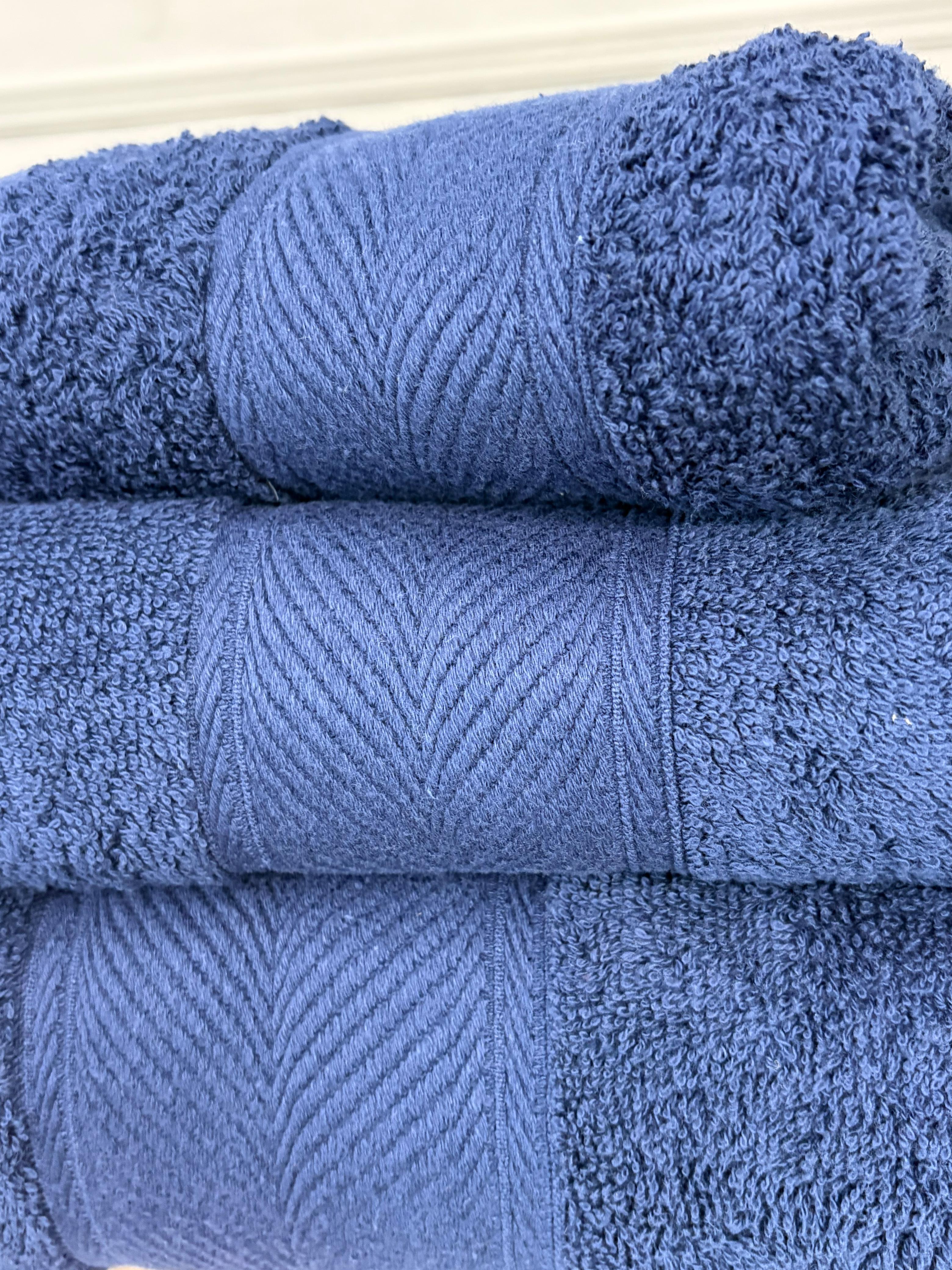 500 GSM Cotton Towel Set – 3 Piece