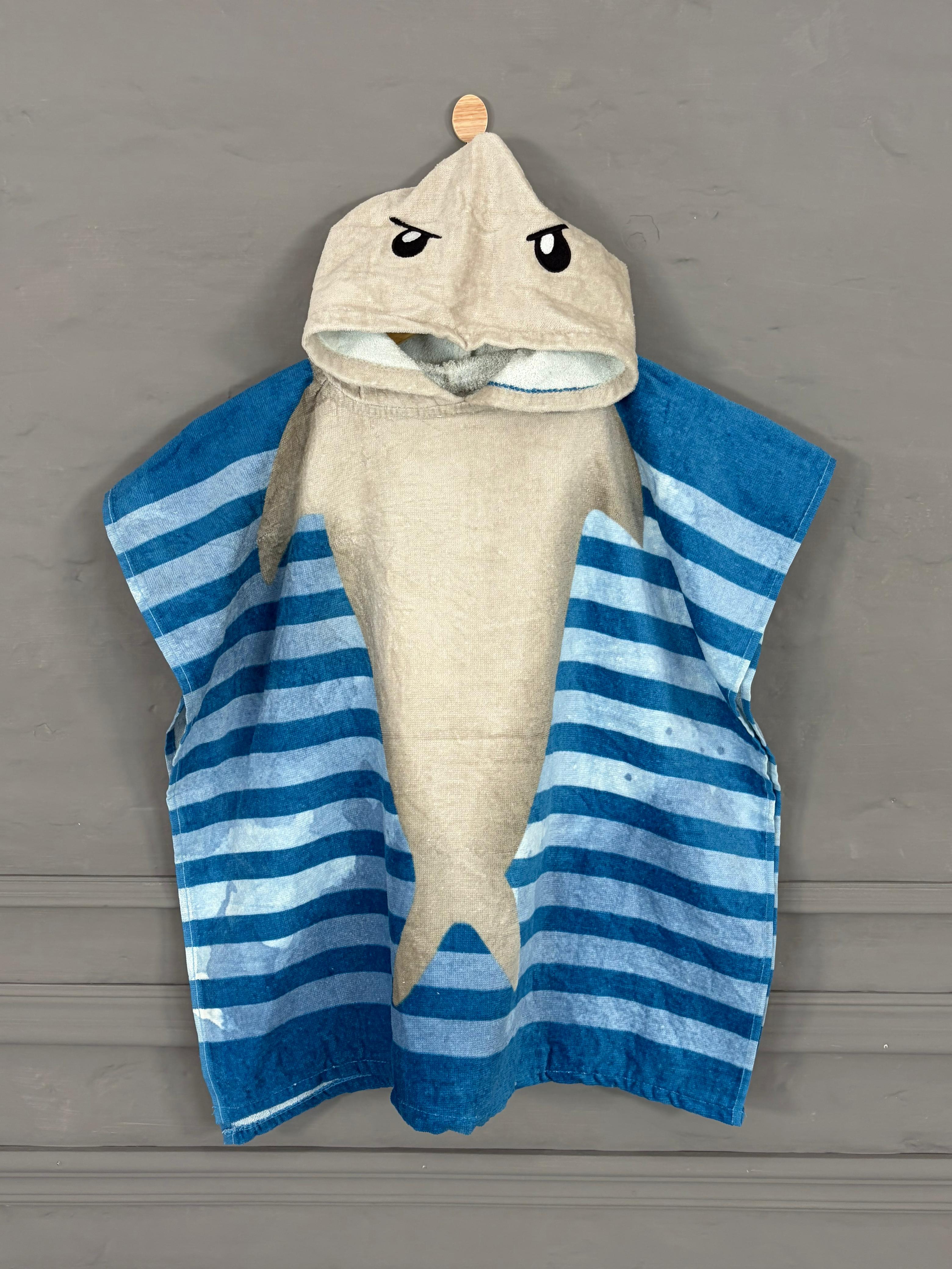 kids Hooded printed Poncho