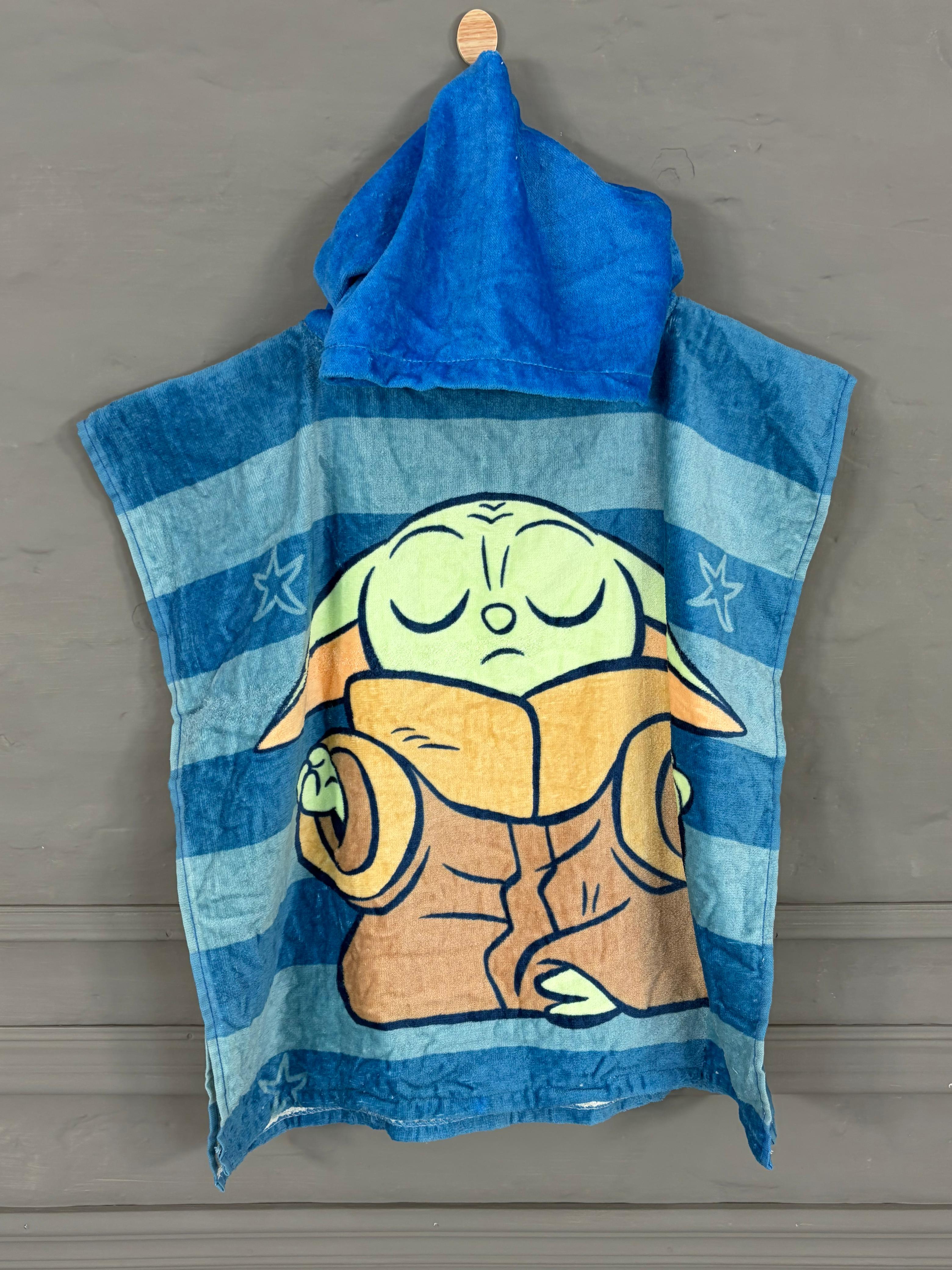 kids Hooded printed poncho