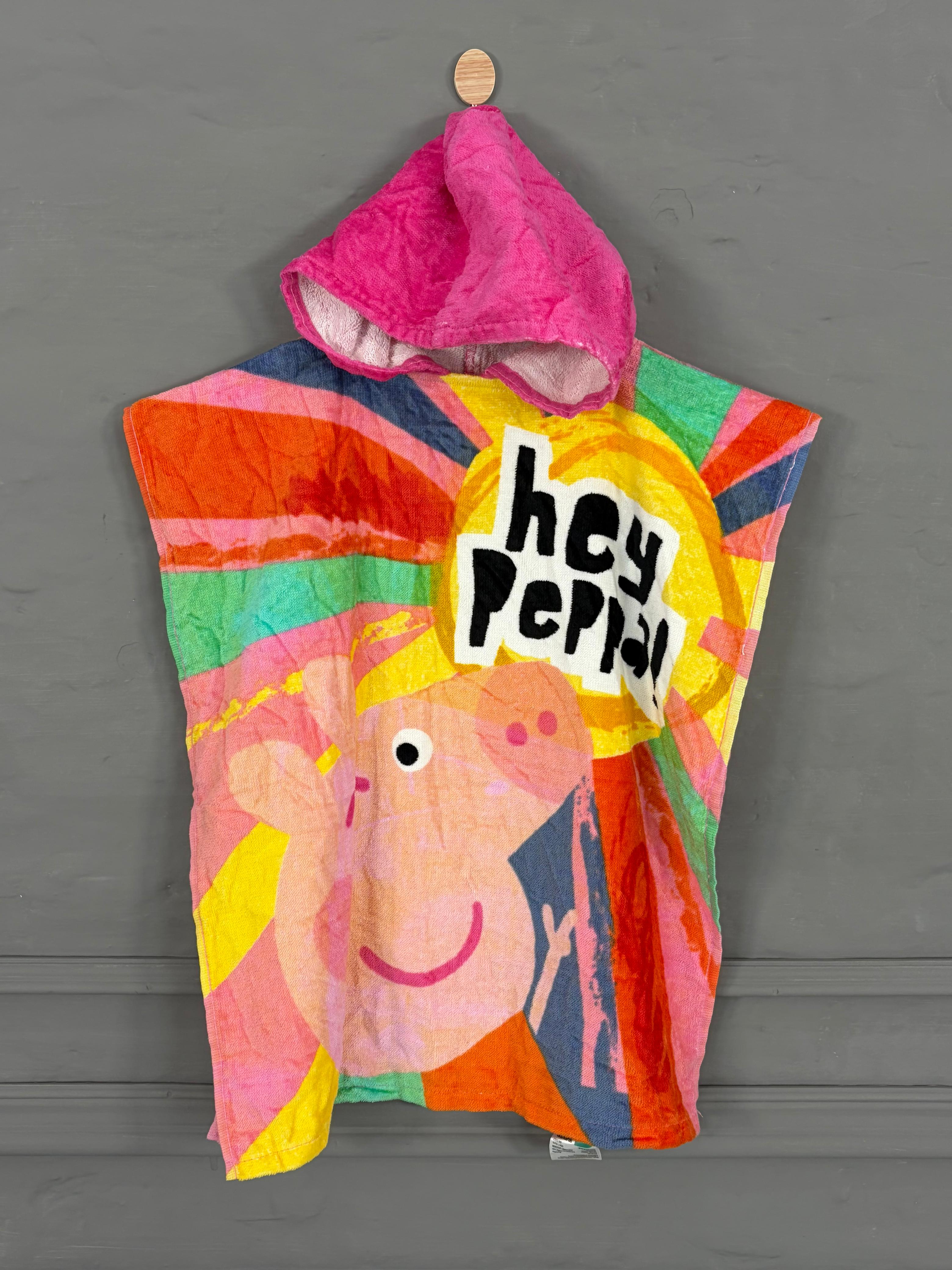 kids Hooded printed Poncho