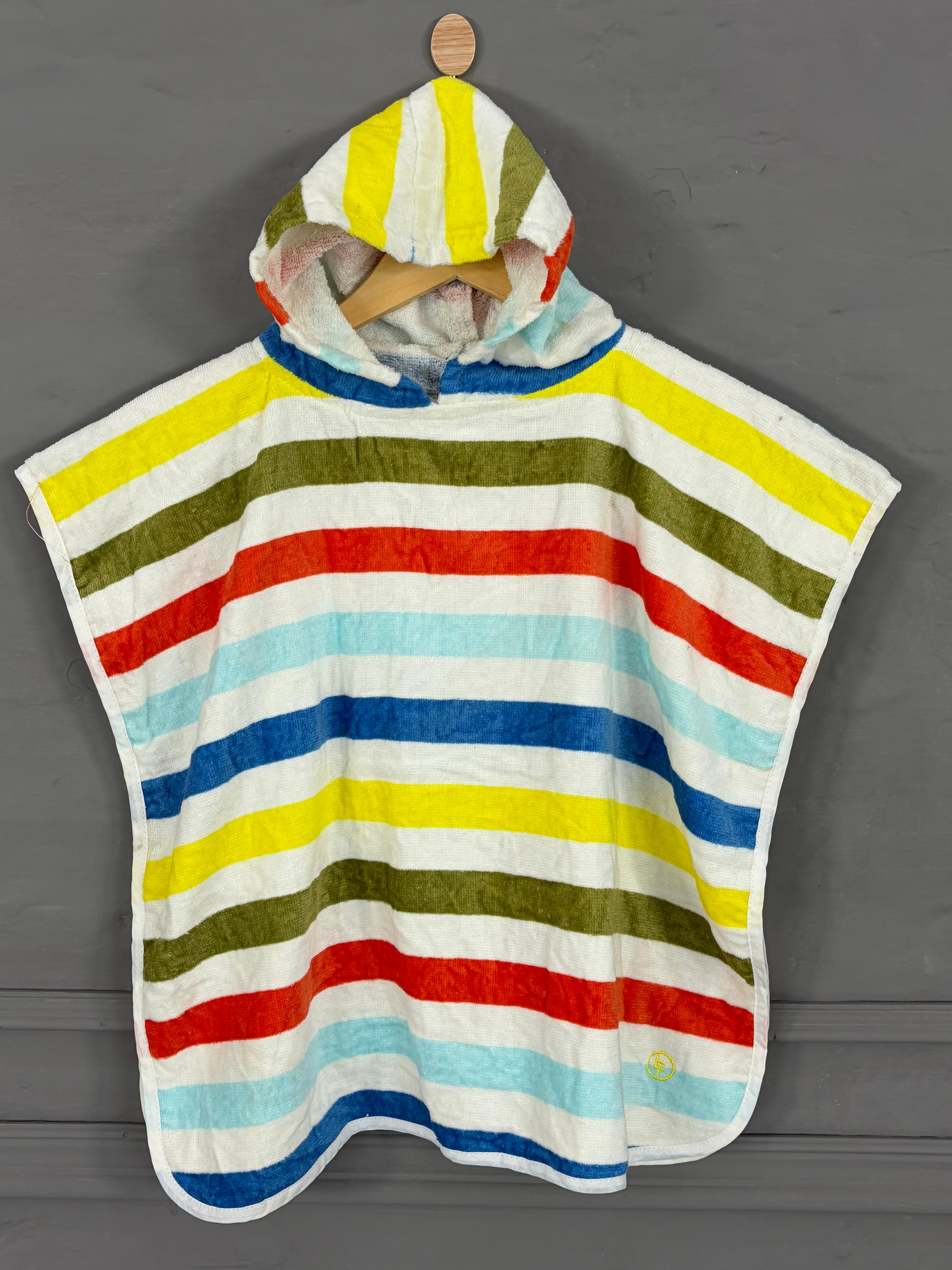 kids Hooded printed Poncho