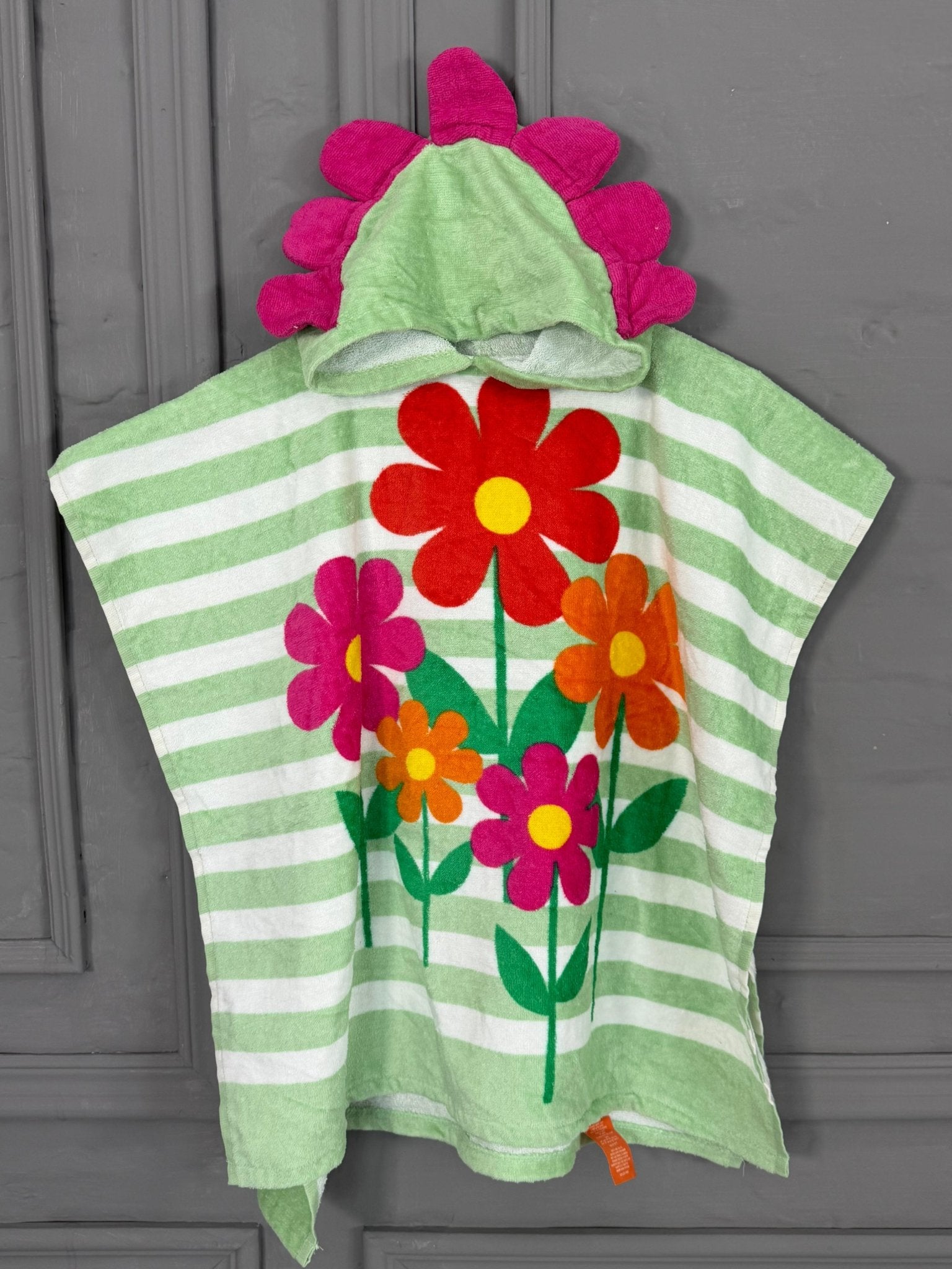 Cute Floral Hooded Baby Poncho - Toliya.co