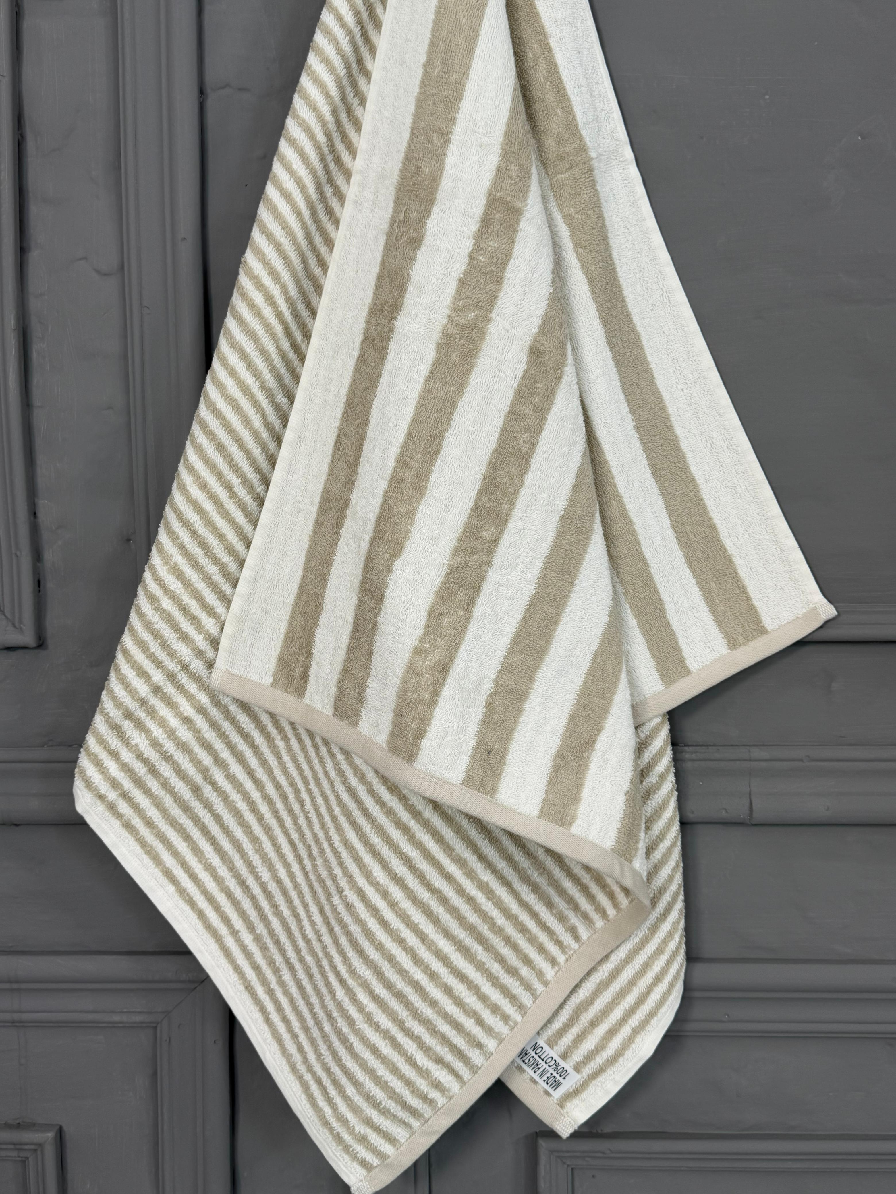 Premium Stripe Cotton Towel (500 GSM)