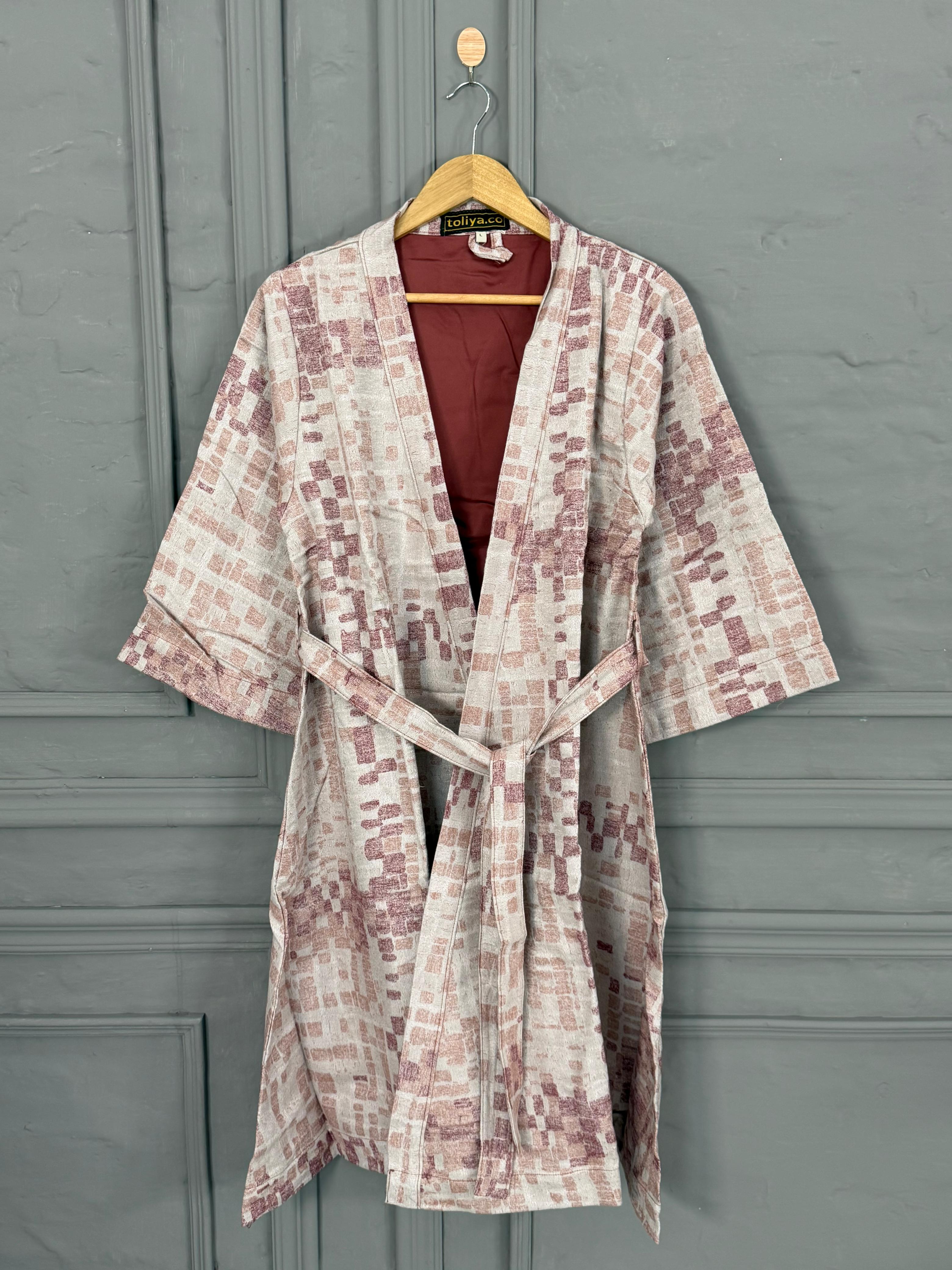 Premium Women Cotton Fabric Night Robe