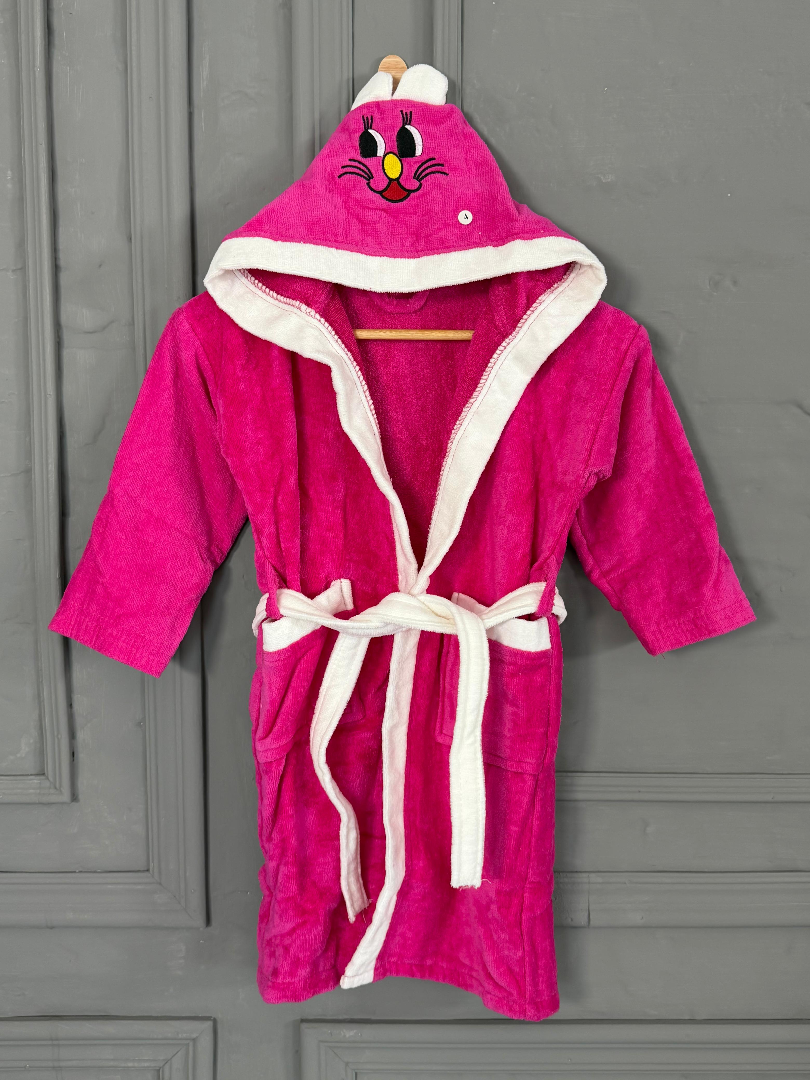 Kids Cartoon Hooded Bathrobe