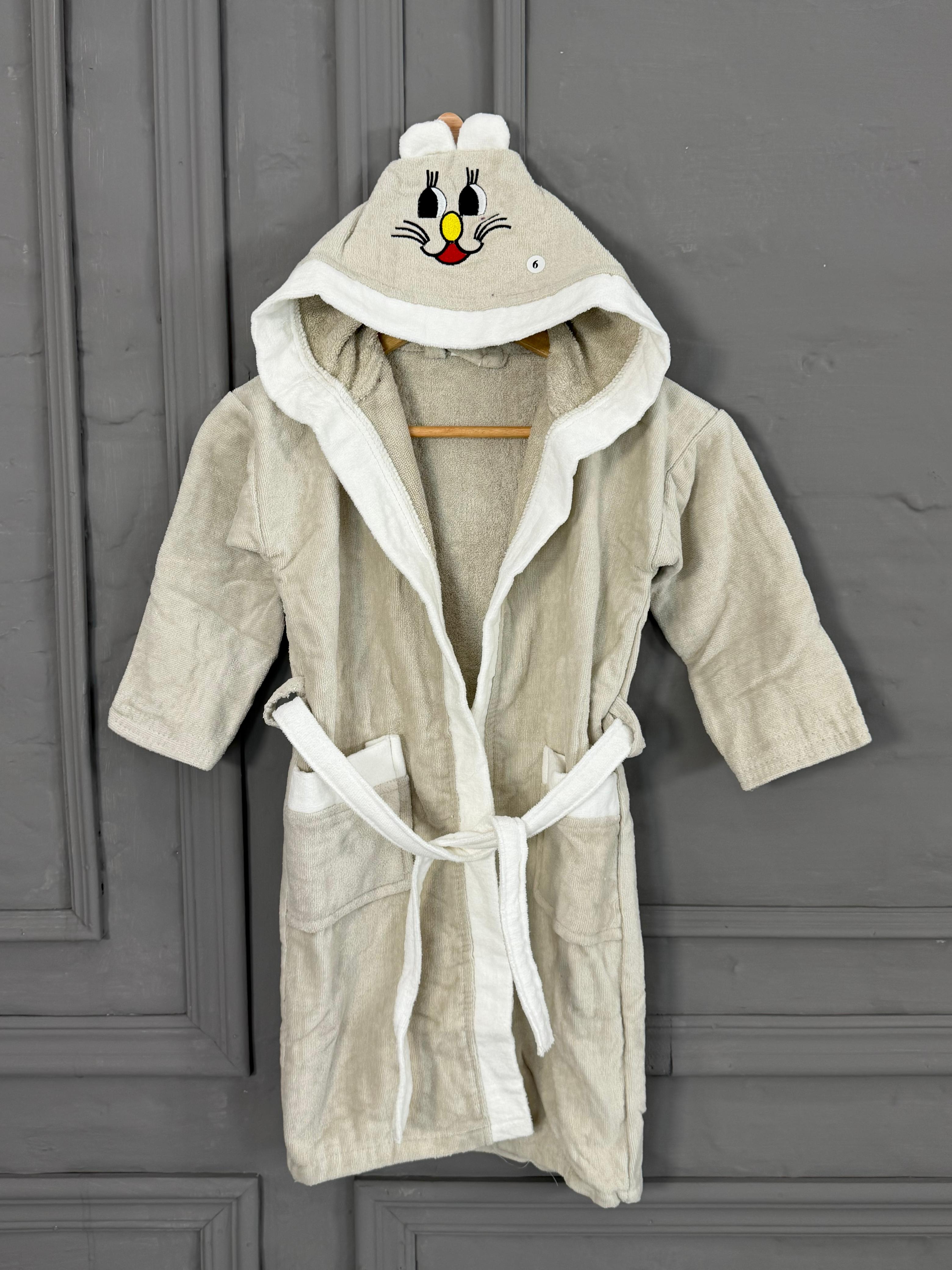 Kids Cartoon Hooded Bathrobe