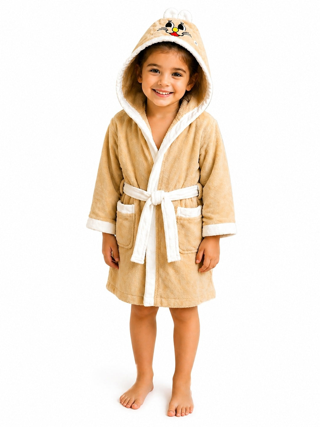 Kids Cartoon Hooded Bathrobe