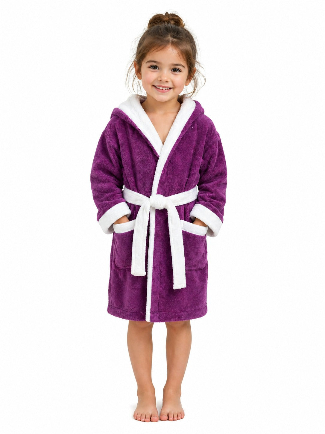 Kids Cartoon Hooded Bathrobe