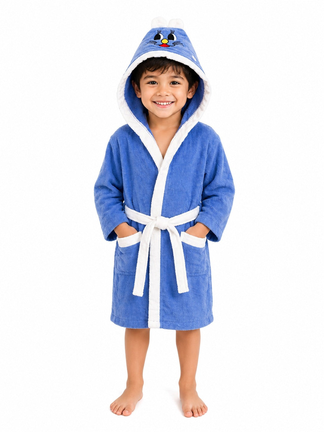 Kids Cartoon Hooded Bathrobe